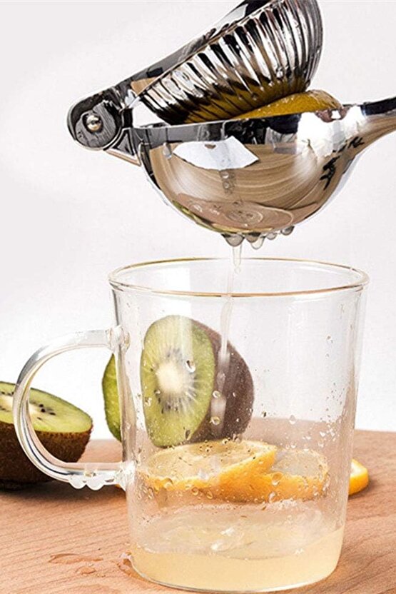 Paslanmaz Çelik Lüx Limon Sıkacağı Metal Press Meyve Sıkacağı