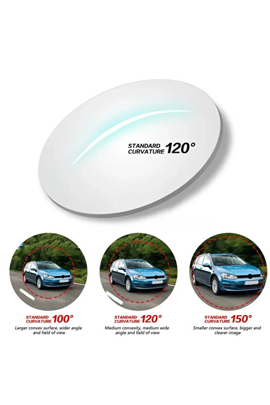 Araba Kör Nokta Aynası 360 Derece Ayarlanabilir Geniş Açı Yardımcı Dikiz Aynası Evrensel...