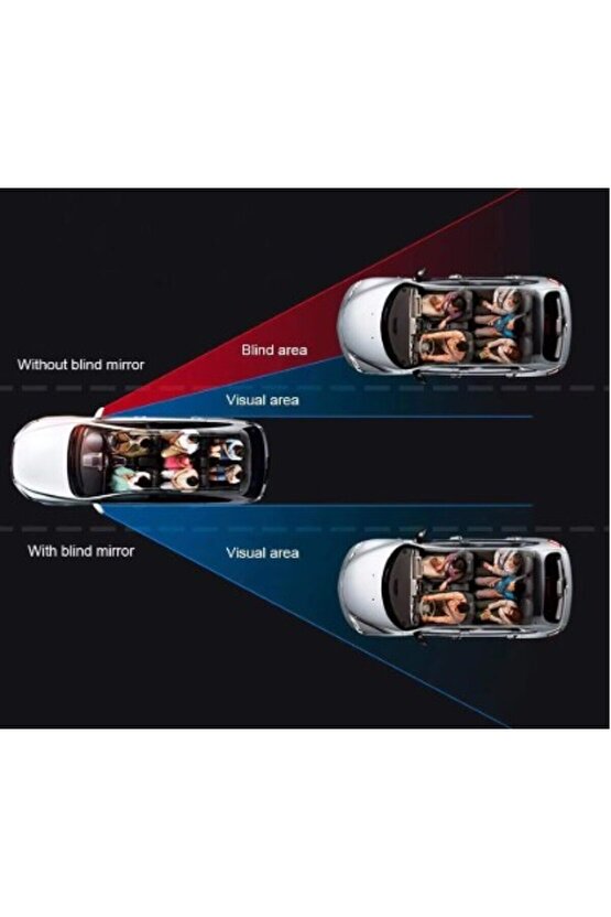 Çerçevesiz  Ayarlanabilir Kör Nokta Aynası 2 li