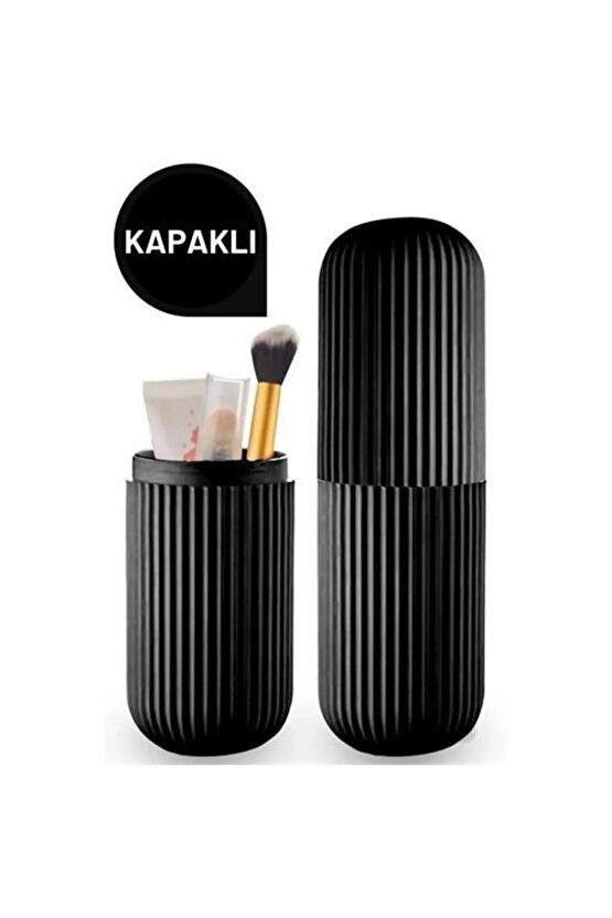 Çok Amaçlı Seyahat Tipi Diş Fırçası Kabı Makyaj Malzemesidiş Macunu Kabı