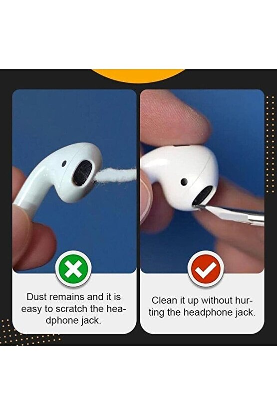 5in1 Kablosuz Bluetooth Oyuncu  Kulaklık Klavye Telefon Kamera Lens Temizleme Fırçası Kalemi