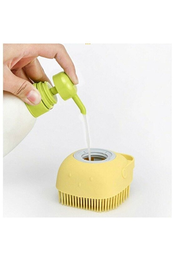 Banyo Duş Kesesi Sabun Duş Jeli Hazneli Masaj Fırçası Lif Kese Doldurulabilir Yıkama Fırçası Karışık