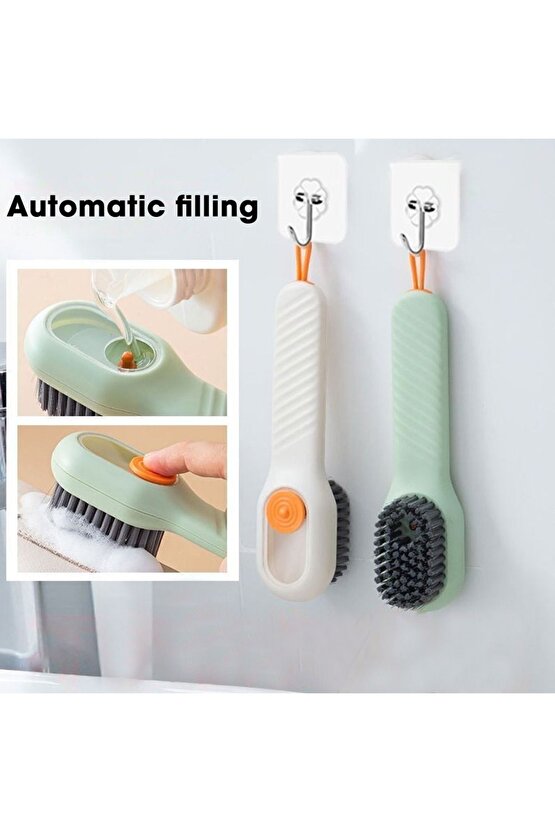 Spor Ayakkabı Fırçası Deterjan Hazneli Ayakkabı Bot Kundura Temizleme Yıkama Fırçası