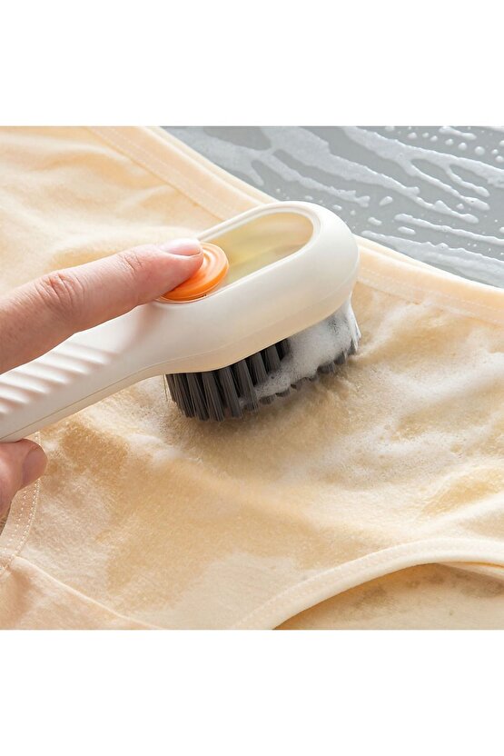 Spor Ayakkabı Fırçası Deterjan Hazneli Ayakkabı Bot Kundura Temizleme Yıkama Fırçası