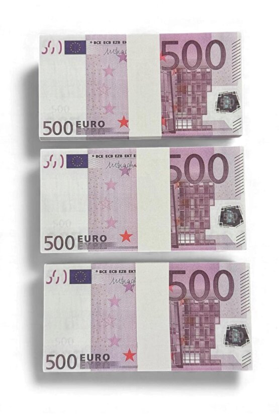 3 Deste 500 € Şaka ve Düğün Parası – Kına, Parti, Film, Fotoğraf ve Eğlencelik Oyun Parası 500 EURO