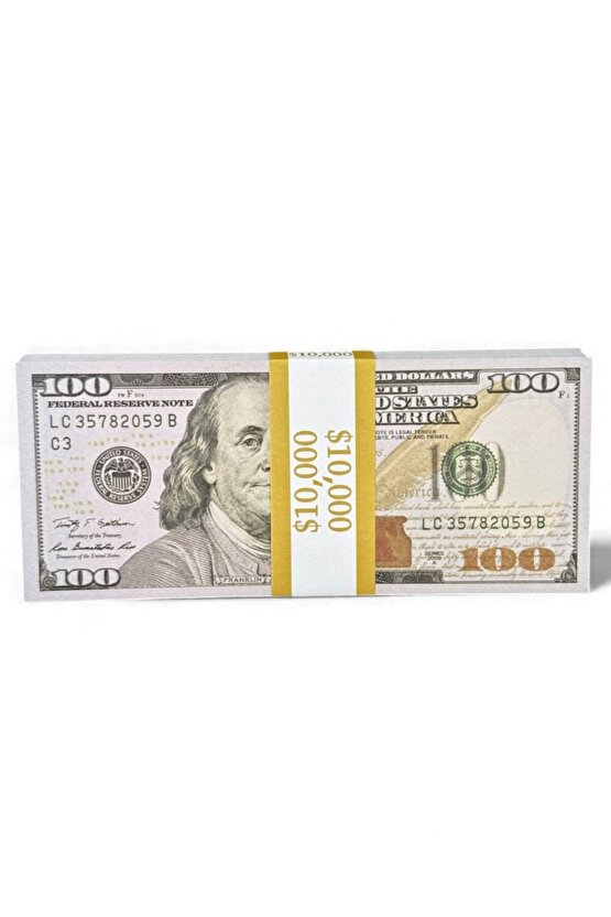 1 Deste Düğün Parası – Şaka Parası – 100$ Oyun Parası Deste (GEÇERSİZ Yazılı) | 1.kalite
