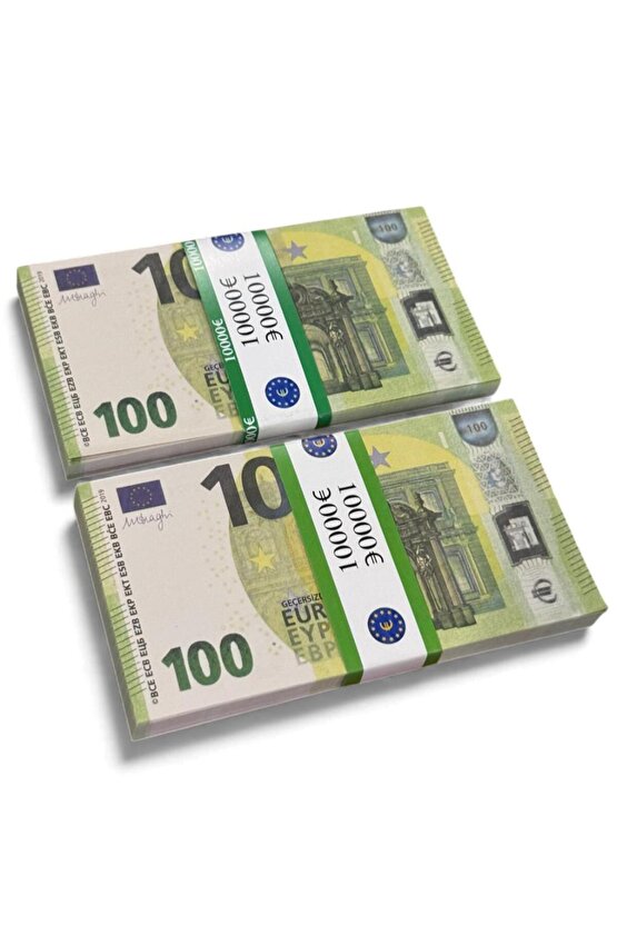 2 Deste 100 € Sahne Parası – Film, Fotoğraf, Düğün Atma, Koleksiyon ve Dekor İçin Prop Money