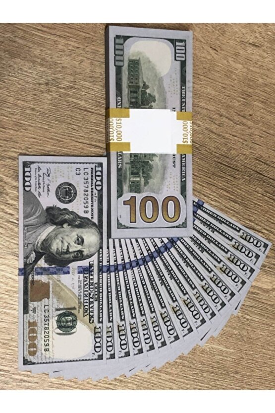 Kolleksiyon Paraları Eğlence Düğün Nişan Halay Paraları Yüz Dolar Üç Deste