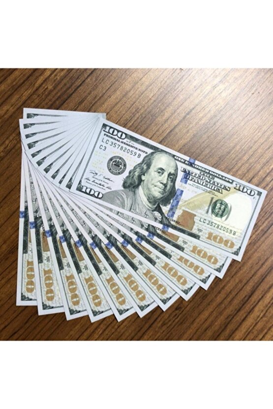 Kolleksiyon Paraları Eğlence Düğün Nişan Halay Paraları Yüz Dolar Üç Deste