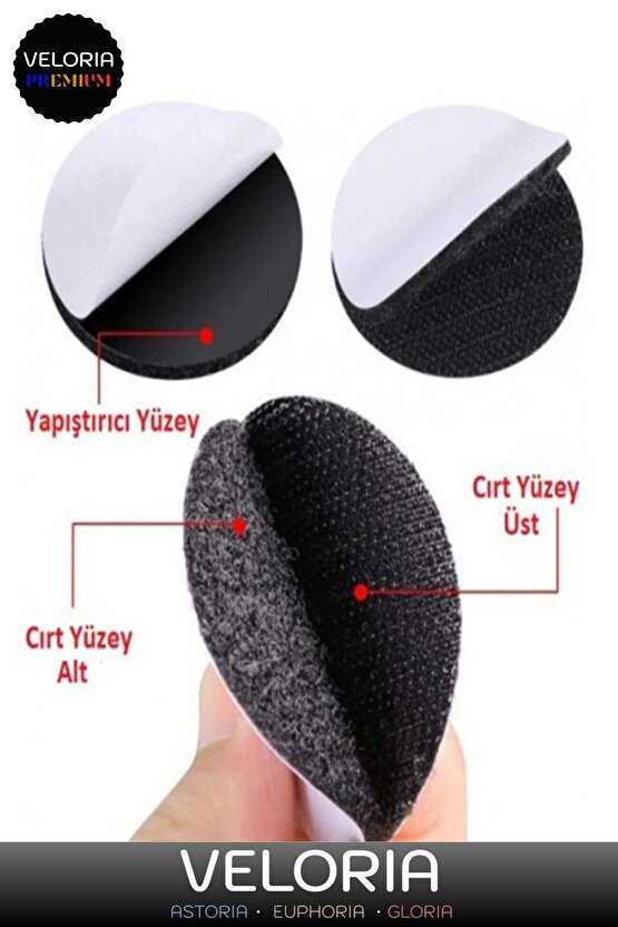 Premium Seri Halı Kilim Sabitleyici Kaydırmaz Kendinden Yapışkanlı Yıkanabilir 10 Adet Cırt Bant