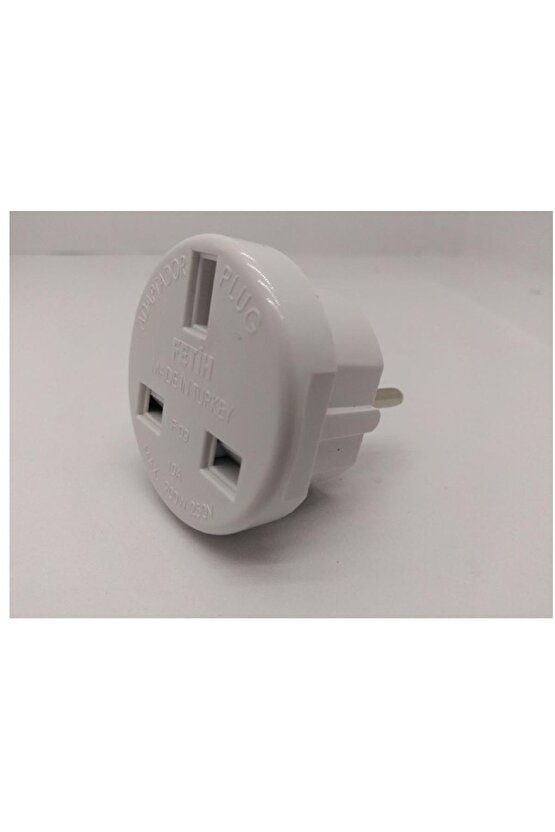 Fetih Ingiliz Fiş Çevirici Adaptör Çevirici Topraklı F-09 15Li