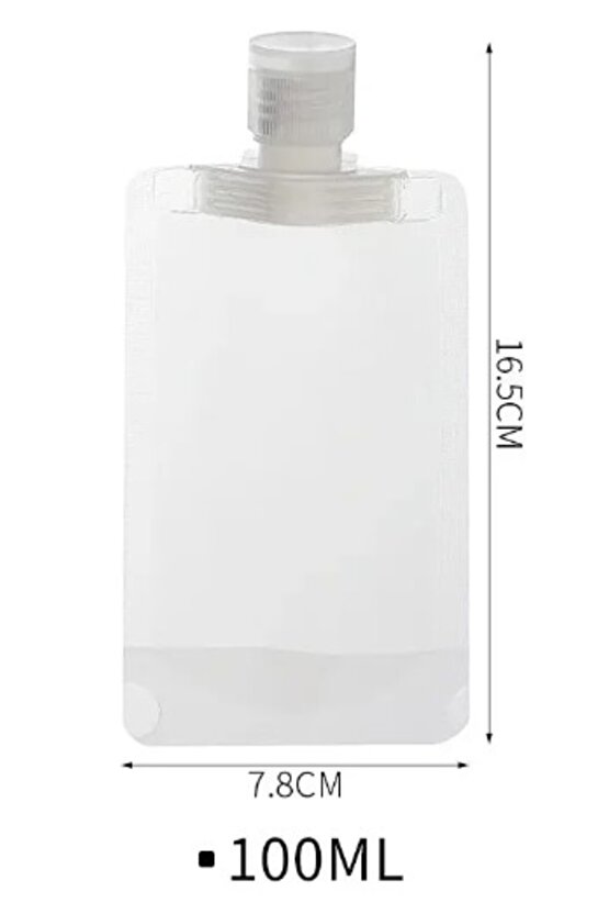 3 Adet 100ml Krem Şampuan Kabı Tekrar Kullanılabilir Set Seyahat Şişe Seti Seyehat Seti