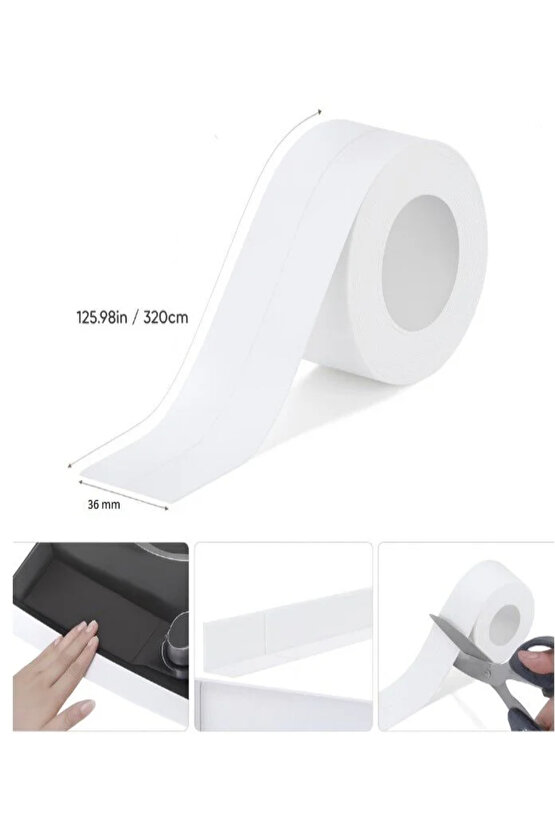 Su Sızdırmaz Geçirmez Bant Lavabo Küvet Kenar Bandı Küvet Duş