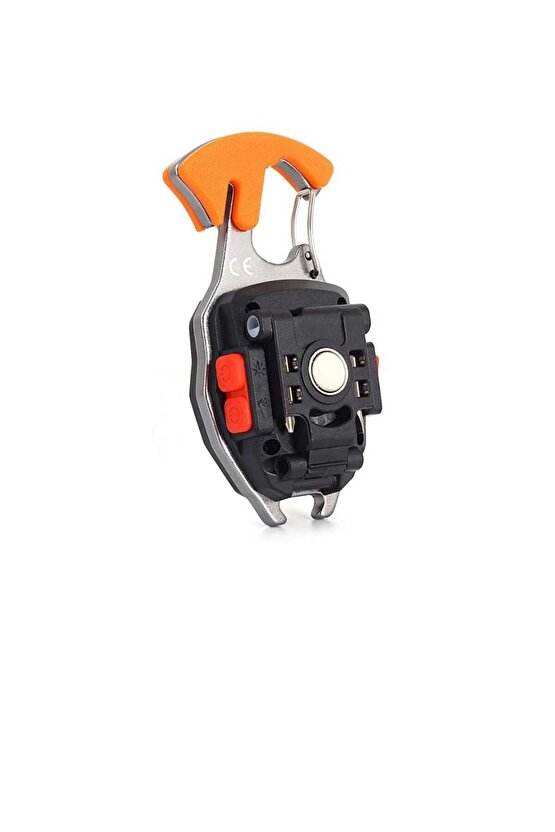 ÇOK AMAÇLI KAMP YARDIMCISI, FENER, TORNAVİDA, DÜDÜK, ATEŞ YAKICI MIKNATISLI ANAHTARLIK