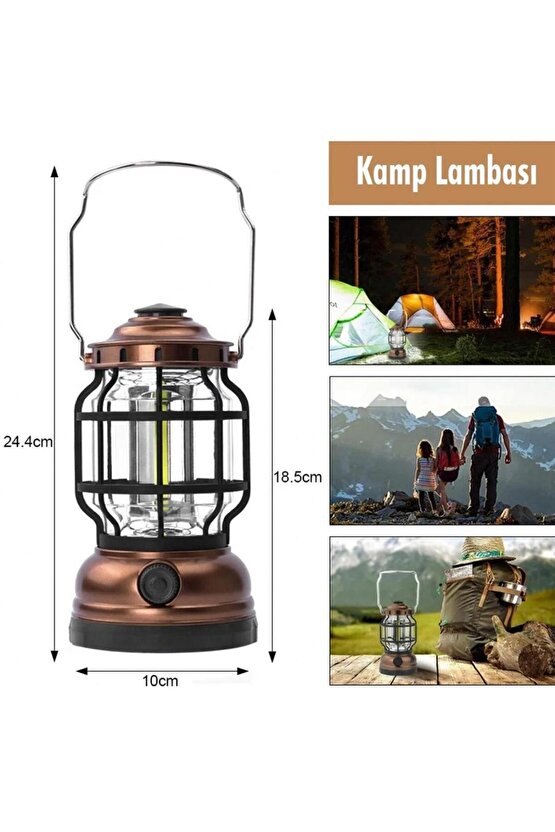 3xAA Pil ile Çalışan Çok Amaçlı Kamp Lambası – El Feneri ve Fener Fonksiyonlu