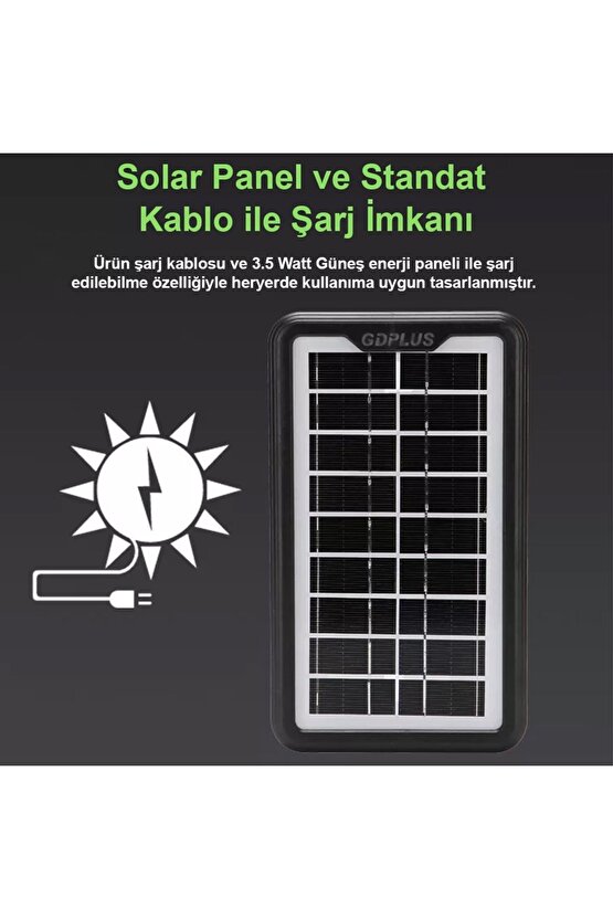 Solar Panelli 3 Ampullü Işıldak Fener – Güneş Enerjili Çoklu Aydınlatma Seti(AÇIKLAMA OKUYUNUZ)