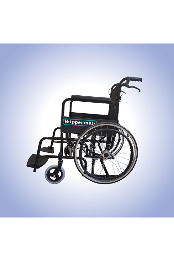 Wipperman marka Refakatçi Frenli Ekonomik Manuel Tekerlekli Sandalye