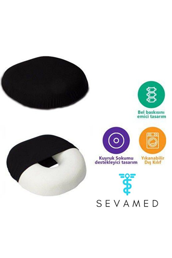 Oturma Minderi Yastığı Ortopedik Destekli Simit Minder