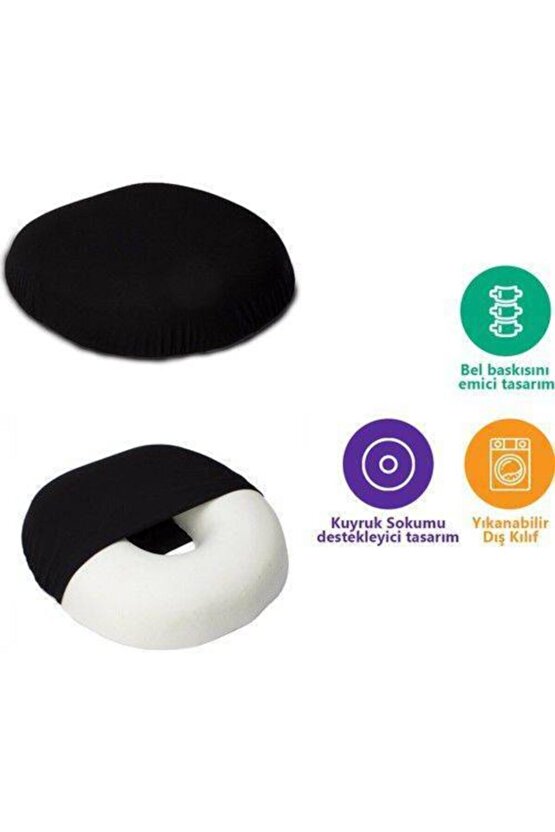 Oturma Minderi Yastığı Ortopedik Destekli Simit Minder