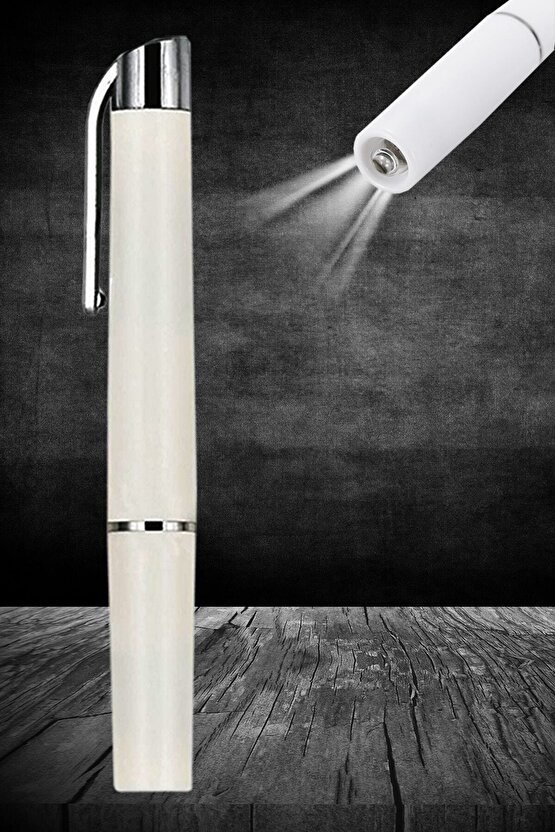 Doktor Muayene Işık Kalemi Göz Feneri Cep Tipi Muayene Işığı Işıklı Yaka Kalemi Penlight