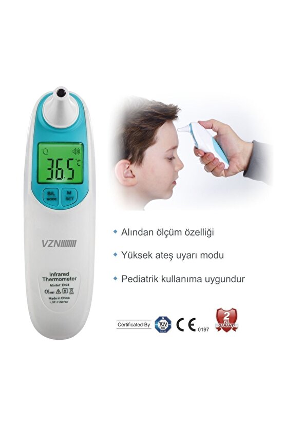 Alın- Kulak ve Nesne,oda Için Temazsız Ateş Ölçer