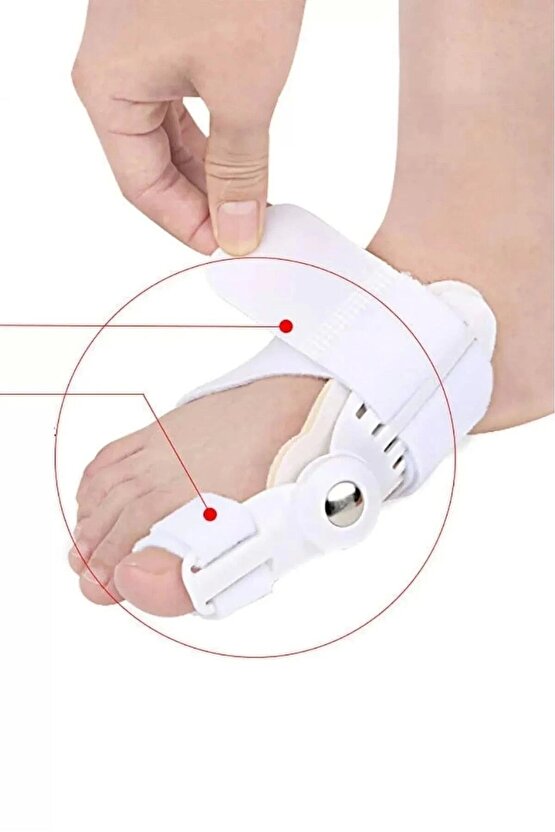 Ayak Baş Parmak Kemik Düzeltici Halluks Valgus Ayak Bakımı Bunyon Koruyucu Gece