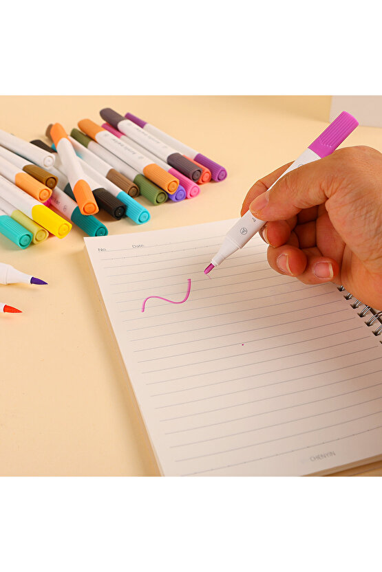 Akrilik Kalem 60 Renkli Çift Uçlu Akrilik Marker Kalem