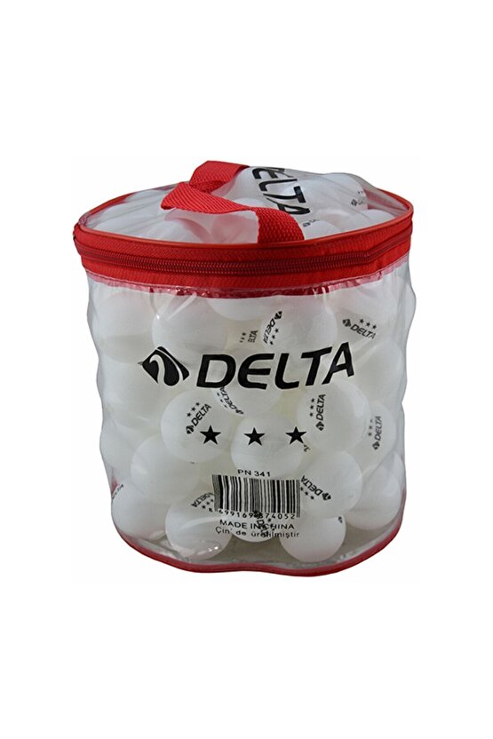 100lü 100 Adet Çantalı Masa Tenisi Pinpon Topu Beyaz