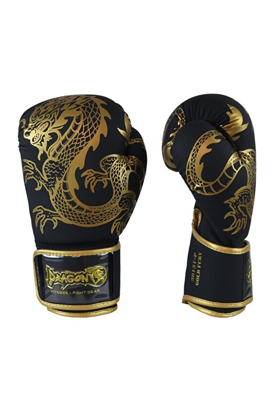 Gold Fury Boks Eldiveni Muay Thai Eldiveni ve Skull Gold 3,5 Mt Kuru Kafalı Boks Bandajı