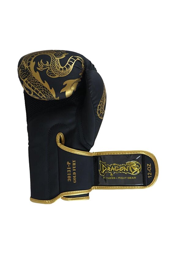 Gold Fury Boks Eldiveni Muay Thai Eldiveni ve Skull Gold 3,5 Mt Kuru Kafalı Boks Bandajı