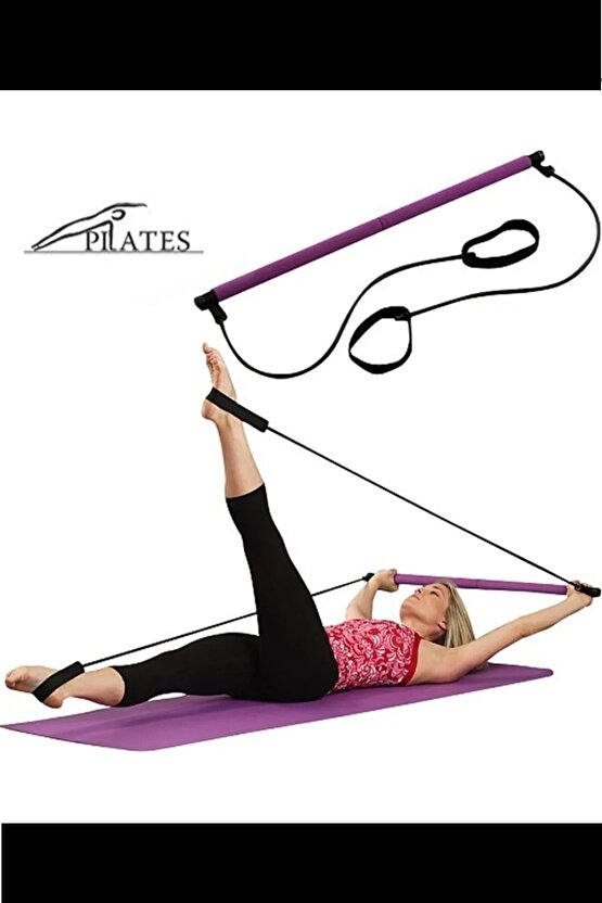 Squat Pilates Studio Evde Spor Egzersiz Çubuğu Kalça Basen Sıkılaştırıcı Pilates Barı Plates