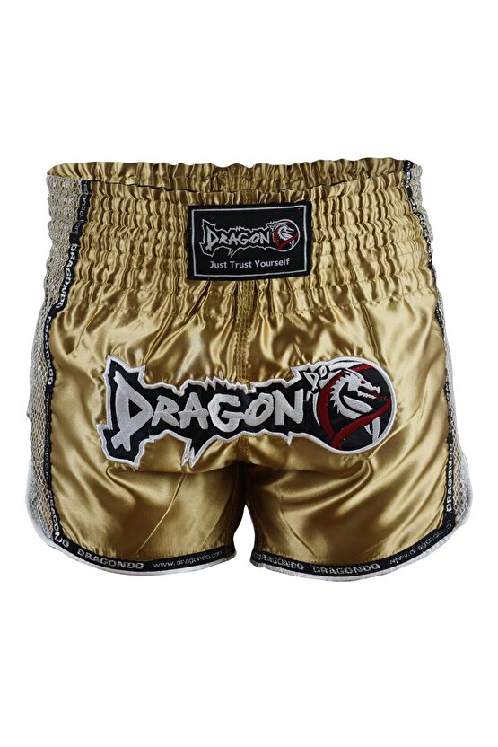 MT3076 Shiny Muay Thai Gold Kick Boks Şortu