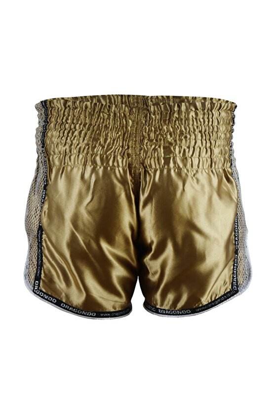 MT3076 Shiny Muay Thai Gold Kick Boks Şortu