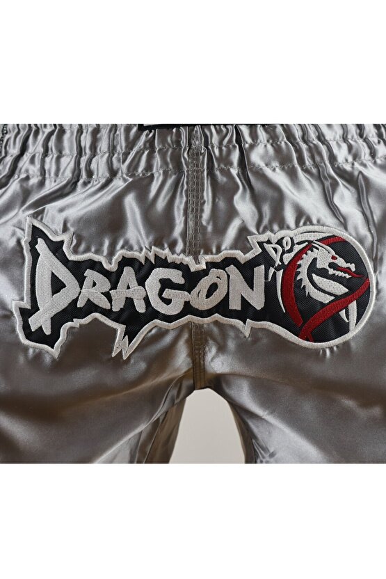 MT3076 Shiny Muay Thai Gri Kick Boks Şortu