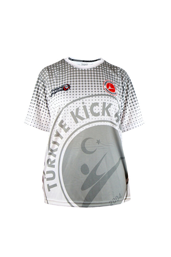 KF2024 Kick Boks Tişörtü Beyaz Kick Boxing Tshirt