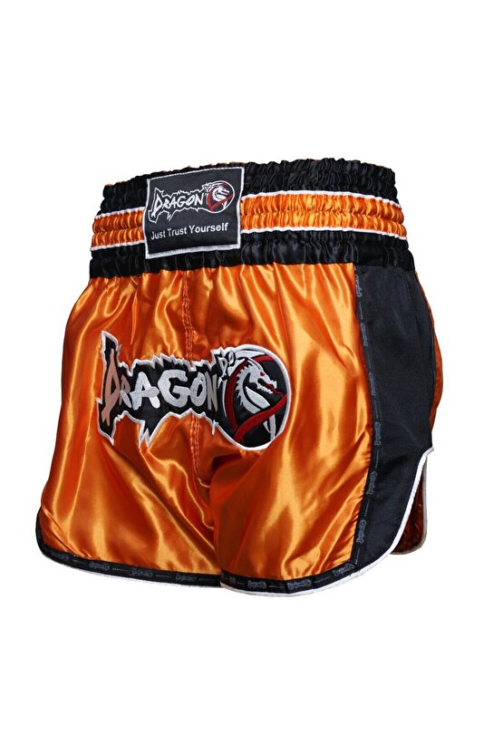 MT3075 Retro NEO Muaythai Şortu Muay Thai Şort Turuncu
