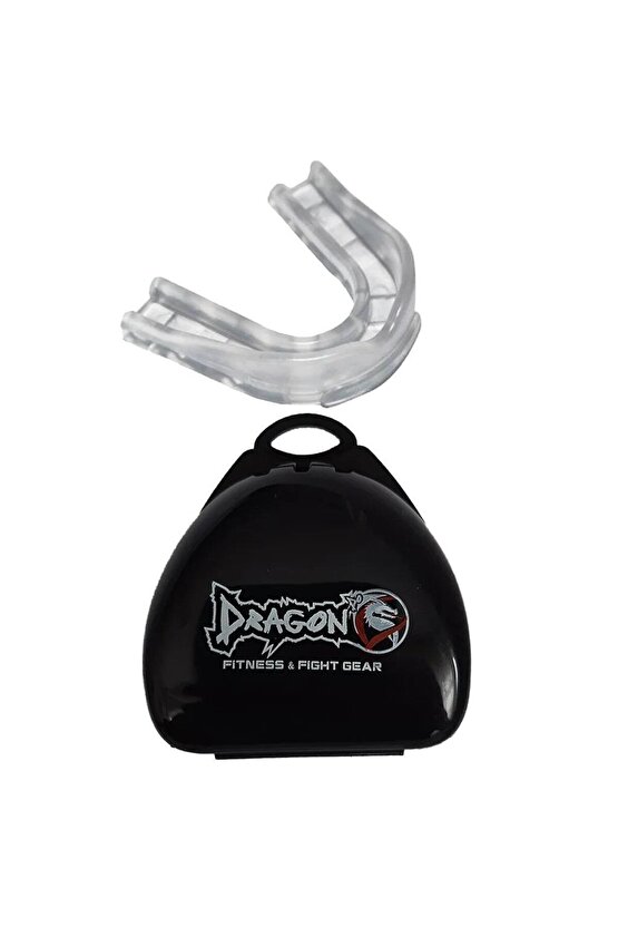 Dragon Retro Şort Muaythai Kick Boks  3,5 mt Bandaj ve Şeffaf Dişlik Kickboks Muay Thai 3lü Set