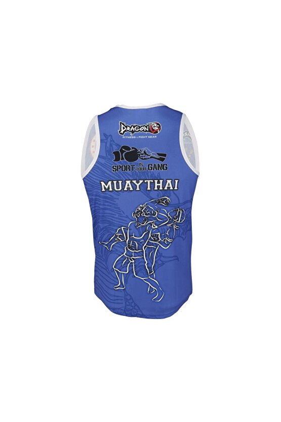 Giftoom Spor- Federasyon Logolu Dijital Baskılı Muay Thai Atlet Muaythai