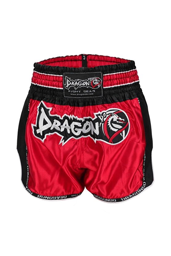 Muay Thai Şortu Retro Neo Kırmızı Mt3075