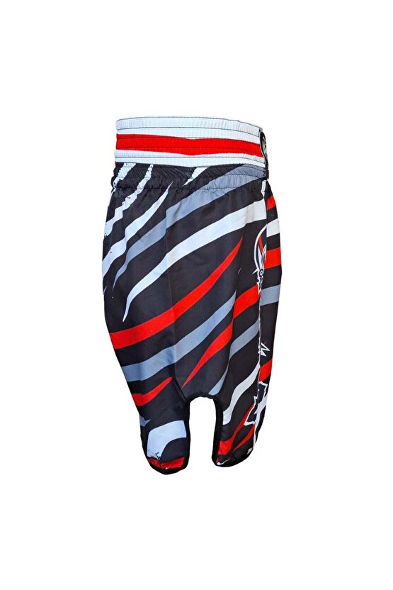 KB242 Kick Boks Şortu Kick Boxing Antrenman Şortu Dijital Baskılı Desenli Şort