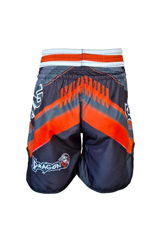 KB244 Kick Boks Şortu Kick Boxing Antrenman Şortu Dijital Baskılı Şort