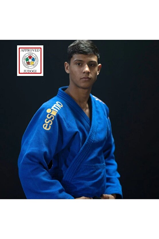 IJF Onaylı Gold Judo Elbisesi Mavi Judogi