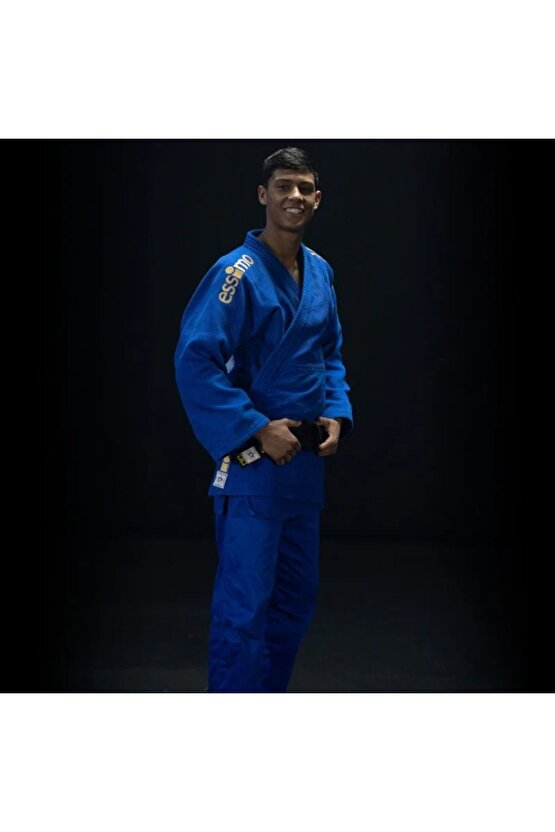 IJF Onaylı Gold Judo Elbisesi Mavi Judogi