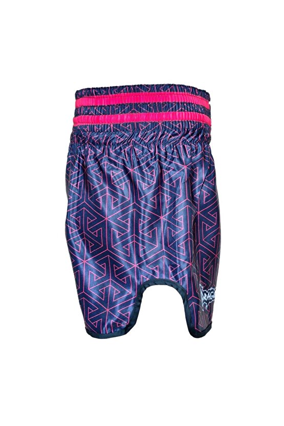 MT3442 Muay Thai Şortu Kick Boks Şort Neon Pembe Dijital Baskılı Şort