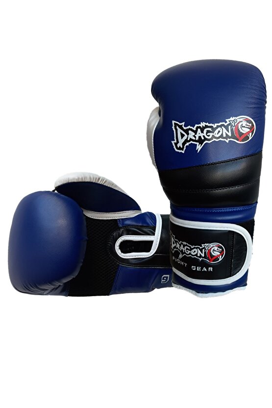 Mavi Renk Attack 6 Boks Eldiveni Kick Boks Muay Thai Boks Eldiveni Ve Bandaj  2li Set