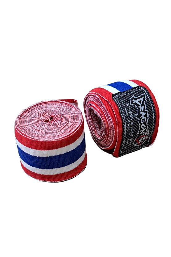 83818 Thailand Bayraklı 3,5 Metre Elastik Bandaj Boks Bandajı Muay Thai Bandajı Kick Boks B