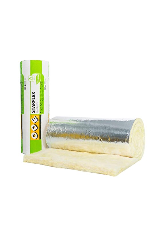 Çatı Şilte Folyolu, İzocam, Folyolu Cam Yünü Çatı Şiltesi, Çatı Yalıtımı, Isı Yalıtımı 9.6 M²