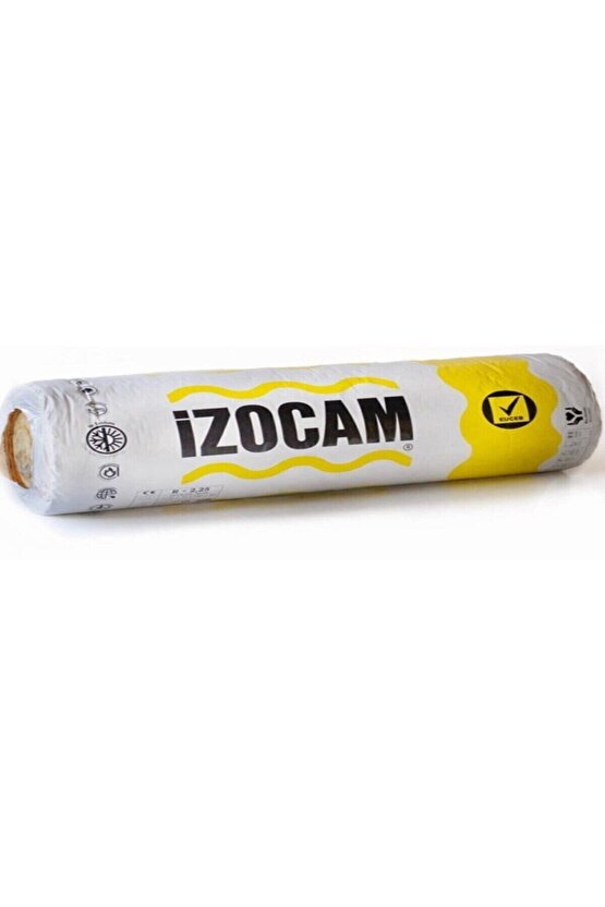Izocam Camyünü 10 Cm. Çatı Şiltesi (folyosuz) 120 Cmx8 Mt (9,60 M2rulo)