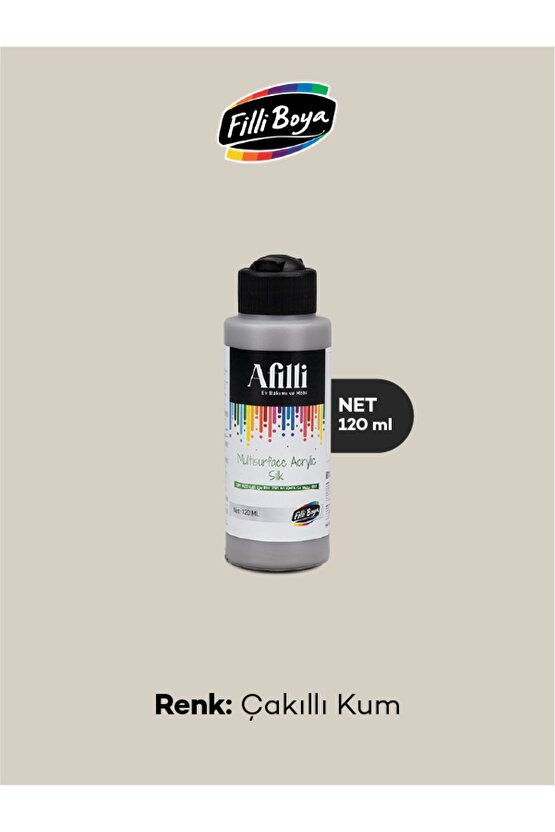 Afilli Multisurface Akrilik Ipeksi Mat 120 ml Çakıllı Kum