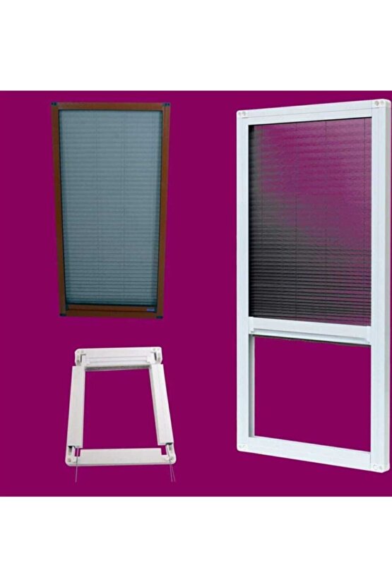 Pileli Plise Sineklik Sürgülü Kapı Ve Pencere Sinekliği